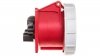 Gniazdo tablicowe 32A 4P 400V /75x75/ czerwone IP67 POWER TWIST 3242-6